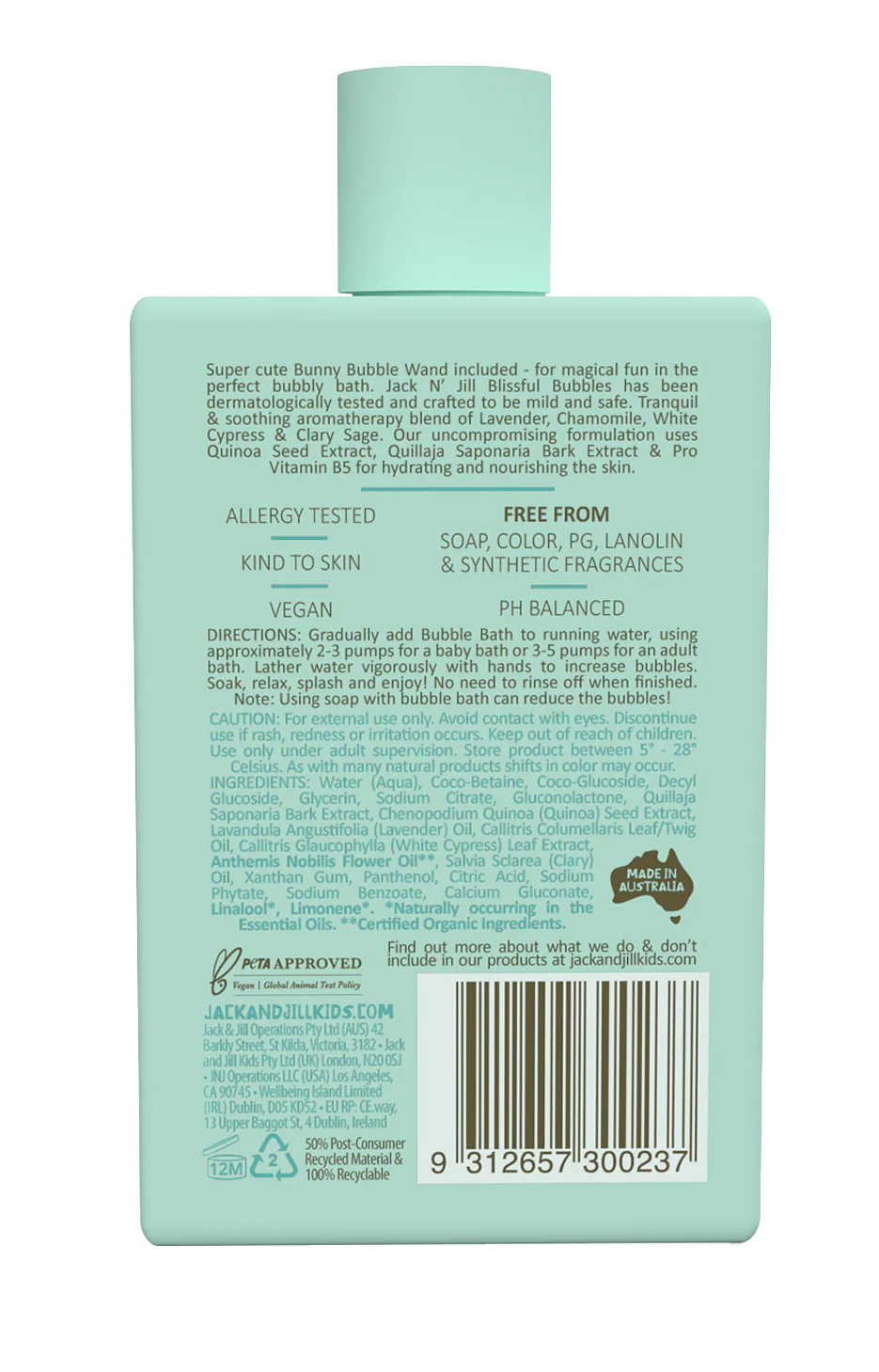 Bubble Bath with Bubble Wand - Natural 300mL - Image 3