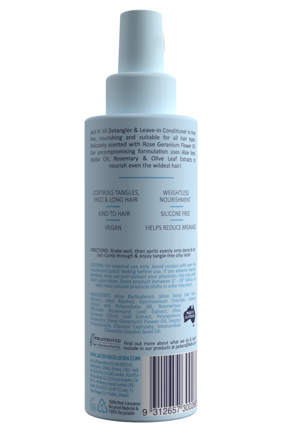 Detangler & Leave-in Conditioner - Natural 200mL - Image 3