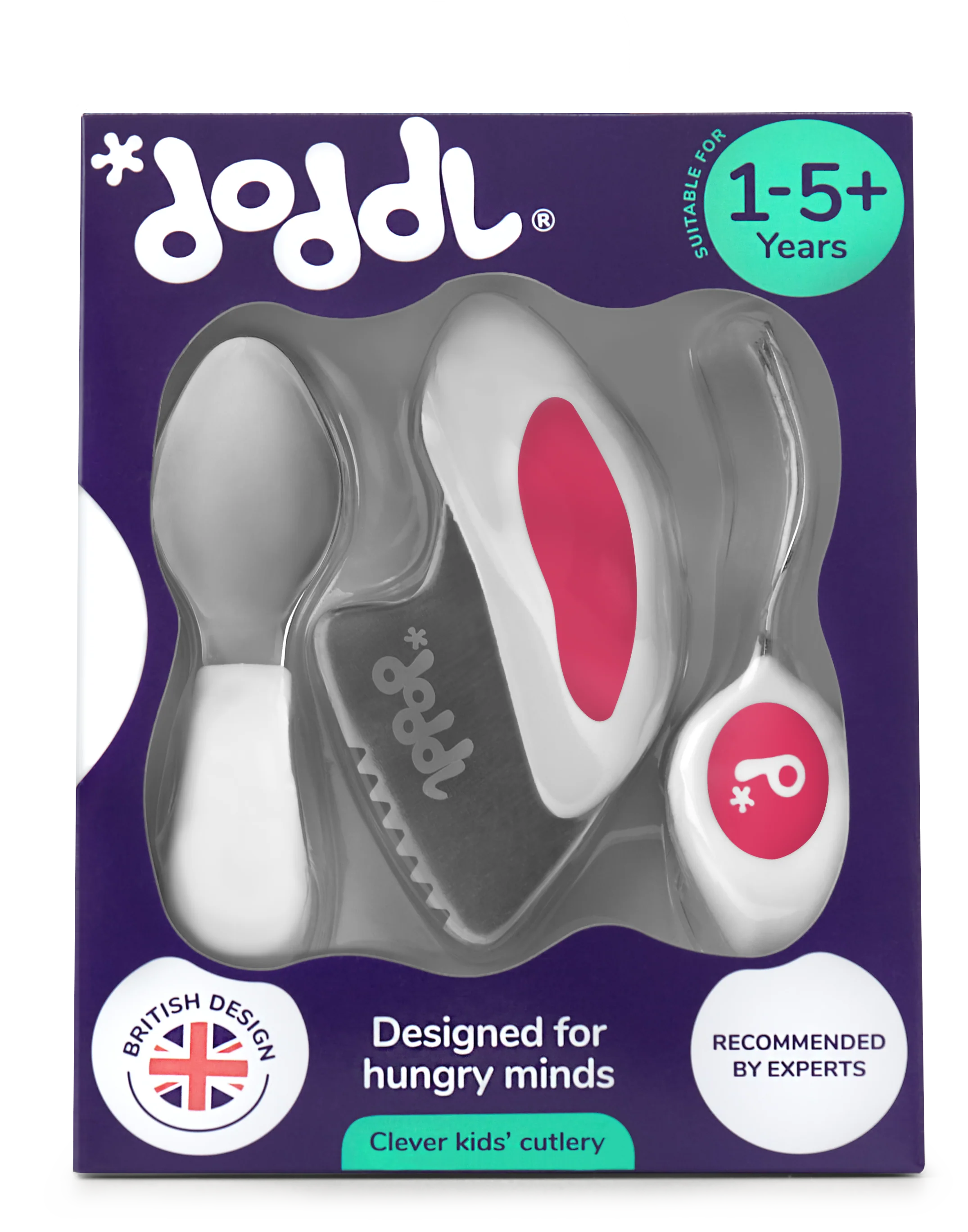 Doddl toddler spoon, fork & knife cutlery set - Image 3